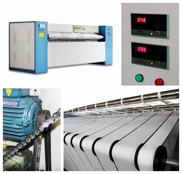 Microcomputer Control 3000mm Electric Textile New Industrial Laundry Ironing Press Machine with Steam Heating