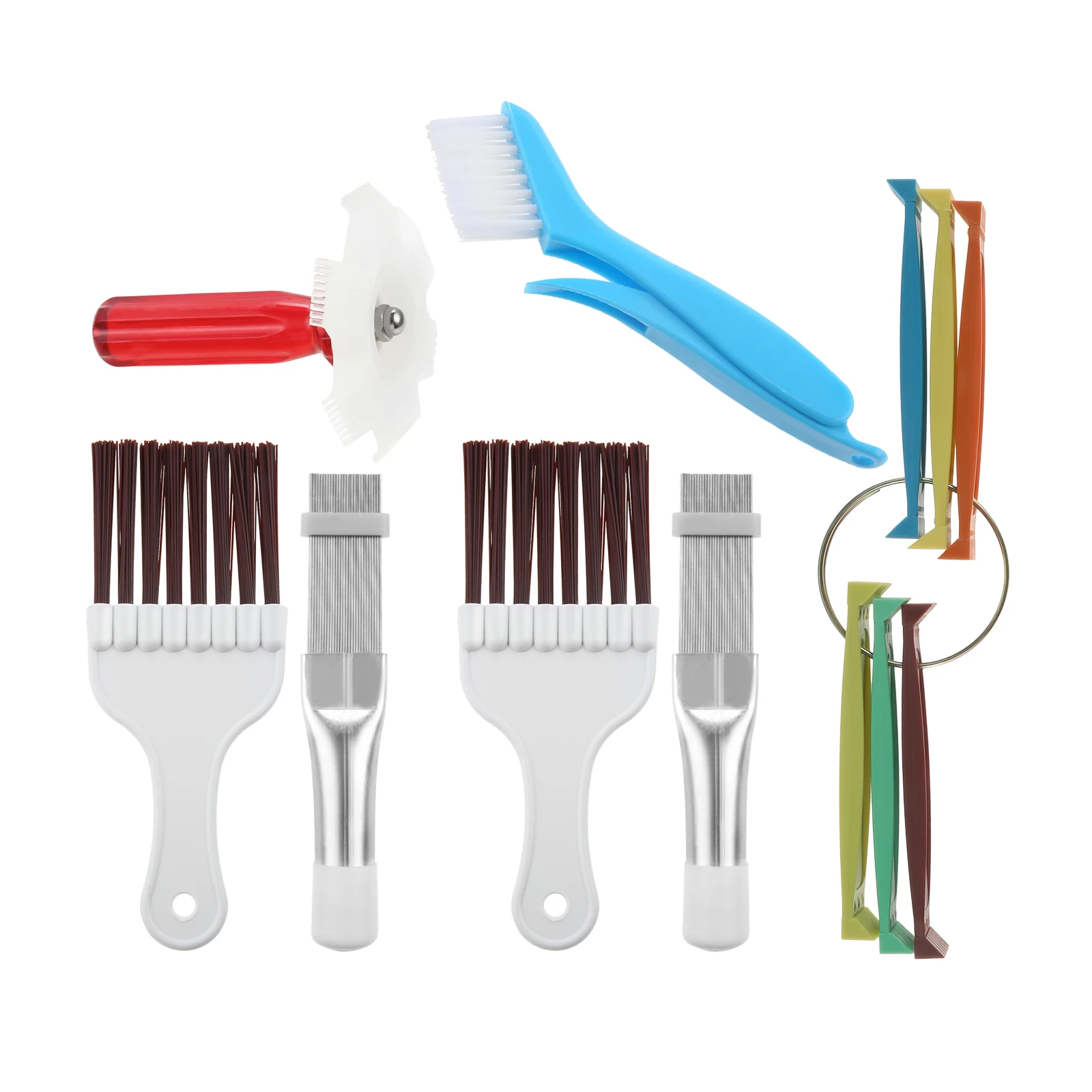 7pcs/set Air Conditioner Condenser Fin Cleaning Brush FCR6 Comb Tools AC Coil Cleaners Fin Cleaner Evaporator Radiator Repairing