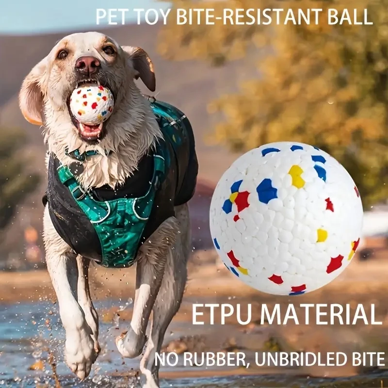 Pet Dog Toy Ball Light Chew Rubber Ball High Elastic Bite Resistance Interactive Throwing Flying Toys For Dogs Pet Accessories