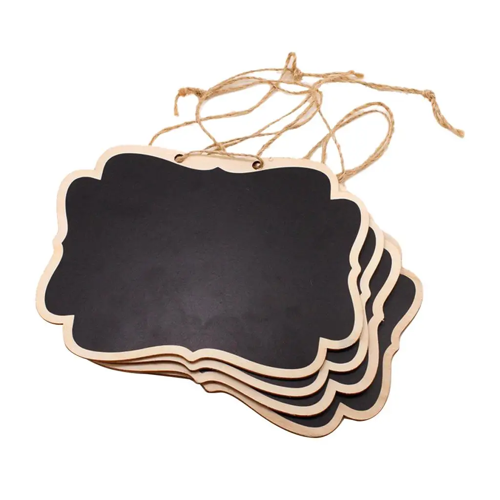 4x 미니 칠판 칠판 웨딩 파티 테이블 번호 메시지 메모