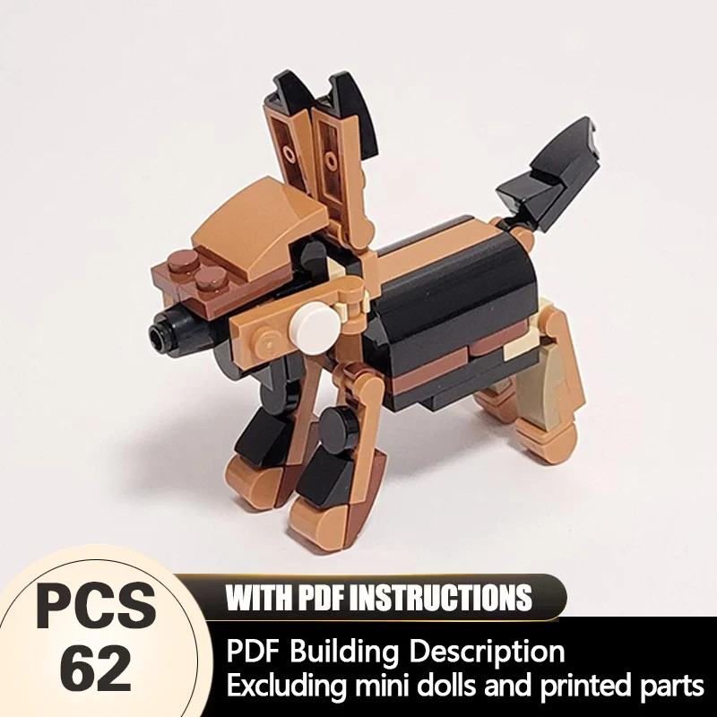 

Creators Animal Series Model MOC Building Bricks Small Dog Modular Technology Gifts Holiday Assemble Children Toys Suit