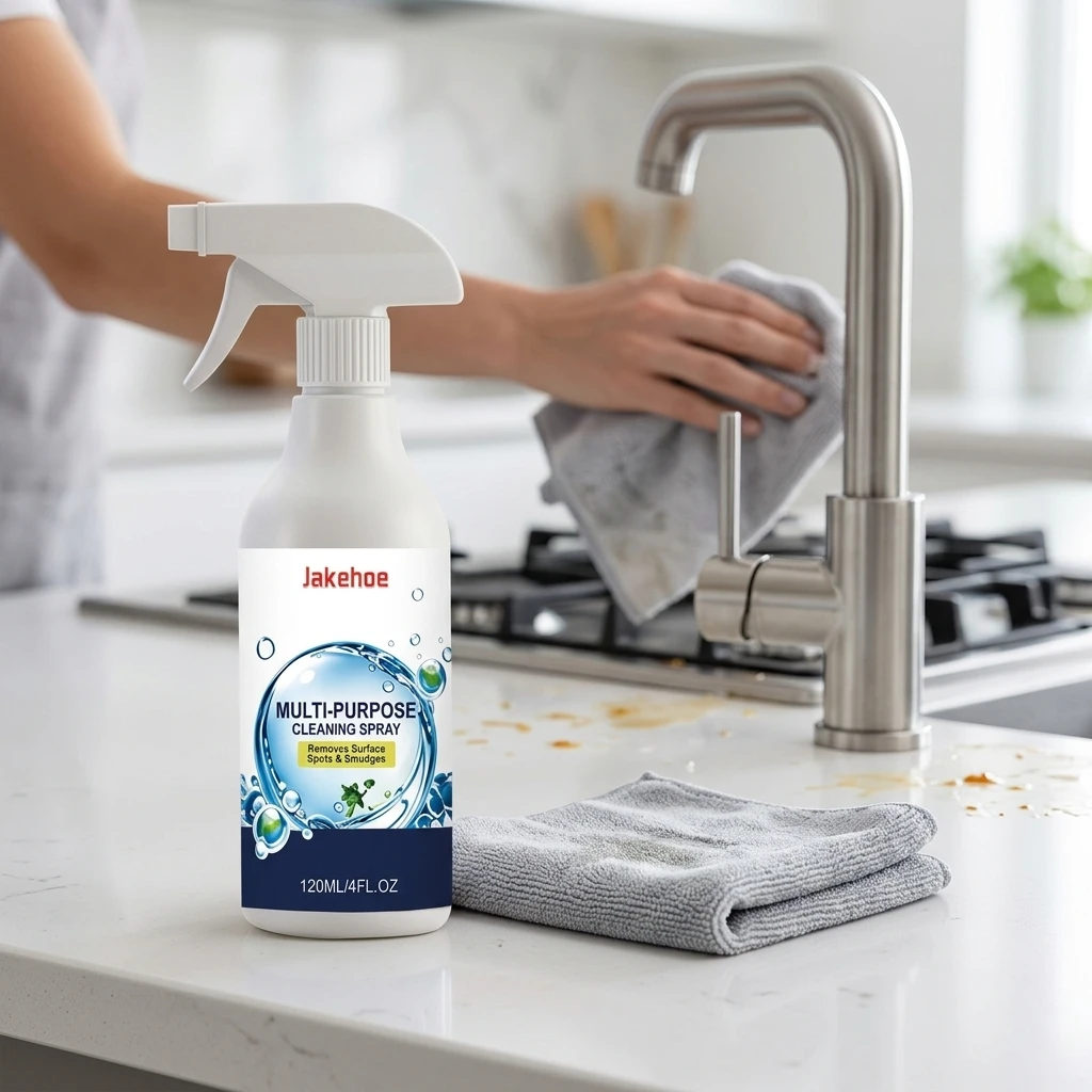 Multi Purpose Cleaner Powerful Cleaning Spray for Kitchen Bathroom Surface Grease Soap Scum Water Stain Remover 120ml