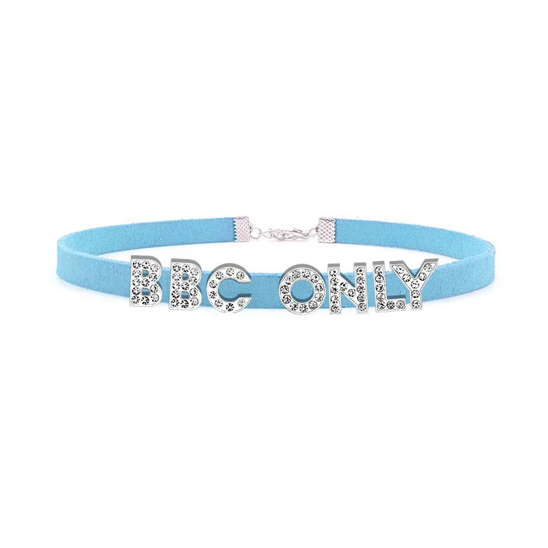 Unique Exclusive Customized Letters Choker Necklace for Women Lovers Suggestive Goth Chocker Collar Adult Game Custom Jewelry