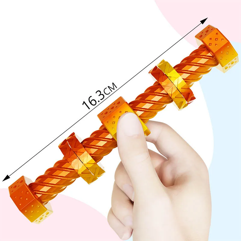 3D Gedrukt Dual Head Schroef Spinning Vingertop Speelgoed Leuke Spiraal Voor Kinderen Volwassen Stress Relief Speelgoed Hand Spinning ADHD Autisme Fidget
