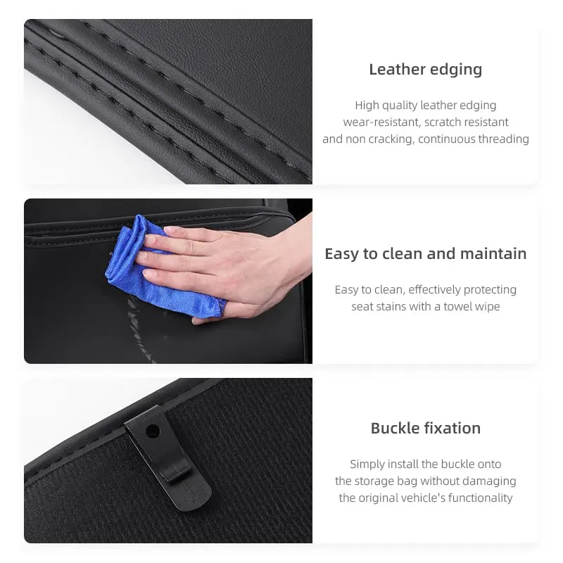 Car Seat Back Anti Kick Cover Pad Anti-dirty Protector Mat For Lincoln Navigator Nautilus Aviator MKZ MKX MKC MKT MKS Corsair view 4