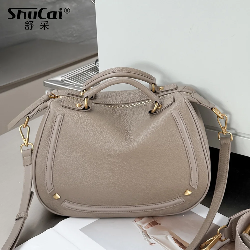 

Женская маленькая сумка через плечо из натуральной коровьей кожи, женская роскошная дизайнерская брендовая женская мягкая сумка из воловьей кожи для женщин