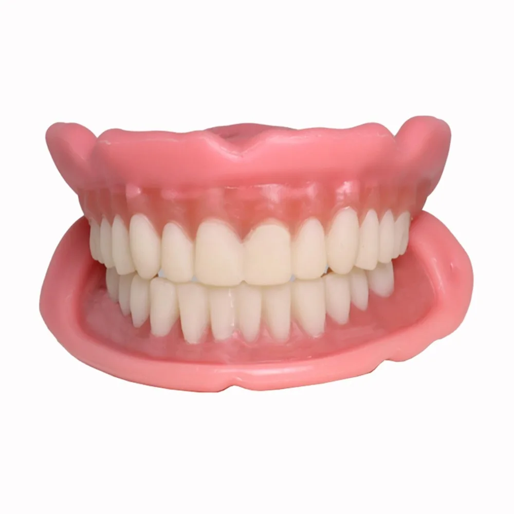 Prothèses dentaires en silicone – Ensemble complet souple et sûr, facile à utiliser, ajustement parfait pour améliorer l'haleine et compenser les pertes ou bris de dents temporaires