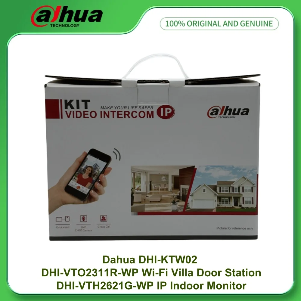

Dahua DHI-KTW02 Kit DHI-VTO2311R-WP Wi-Fi Two–way Video Villa Door Station DHI-VTH2621G-WP IP Indoor Monitor 7" TFT touchscreen