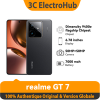 Realme GT 7 , Dimensity 9400e Flagship 5G, 6.78 Inch, 120Hz Cooler, 120W Fast Charge, 7000mAh , 50MP 2X, IP69