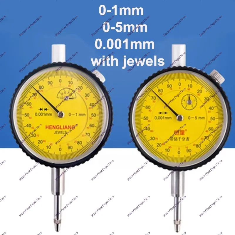 Shockproof Micrometer Precision Measuring Tool 1mm 0-1mm 0-5mm 0.001mm with Gemstone Bearing, Suitable for Workshops