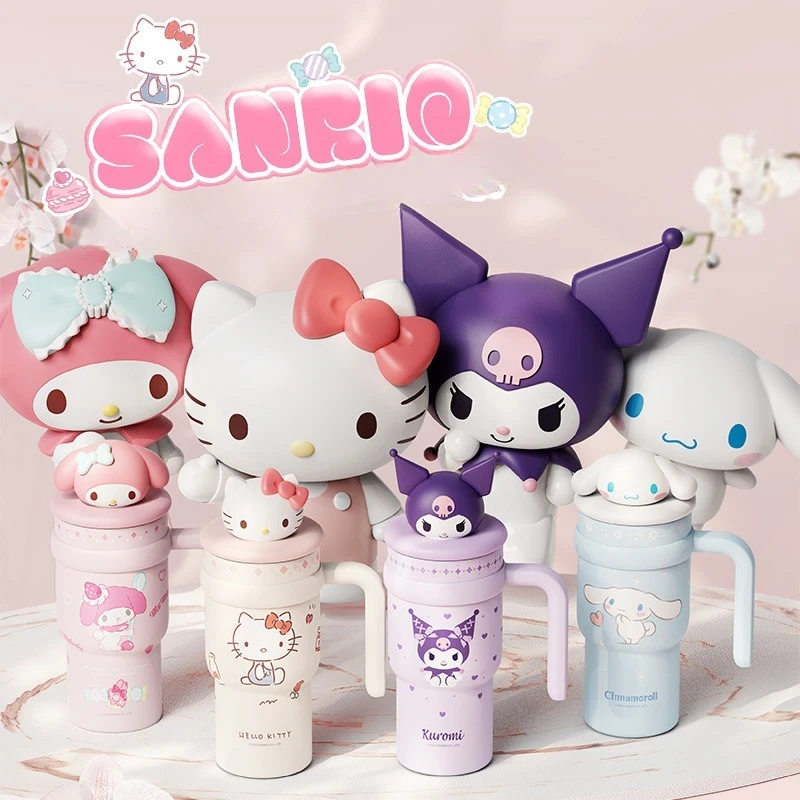 

Sanrio Hello Kitty Kuromi 316 Чашка для льда Портативная чашка для льда большой емкости Изолированная чашка из нержавеющей стали 306
