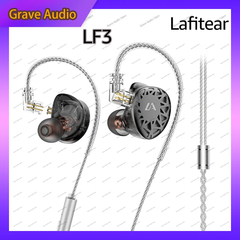 لافيتاير LF3 HIFI ldclike إلى الماس مطلي البريليوم مركب الحجاب الحاجز الديناميكي داخل الأذن سماعات أذن مراقبة سماعات