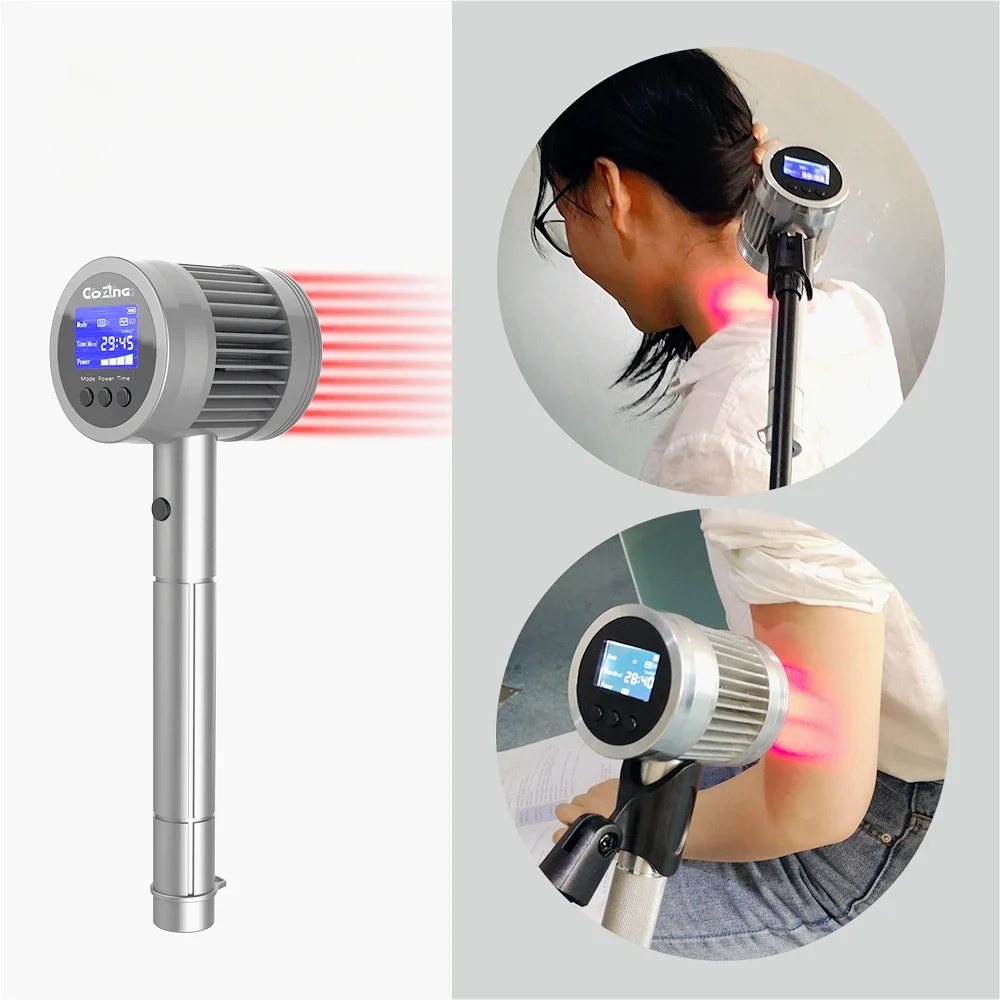 Chiropractor Laser Treatment for Pain and Inflammation At Home 3W 15x808nm+10x650nm With Continuous and Pulse Working Modes