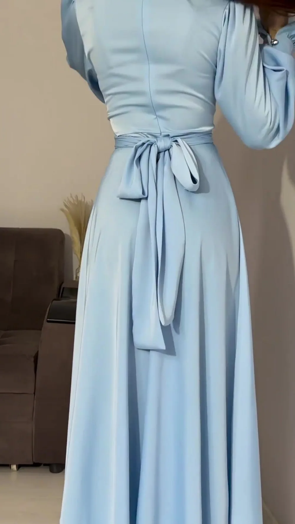 Imagem -04 - Abaya Khimar Muçulmano para Mulheres Vestido de Noite Dubai Vestuário Turco e Islâmico Grande Vestido Jilbab Longo Hijab Vestido Sólido Eid