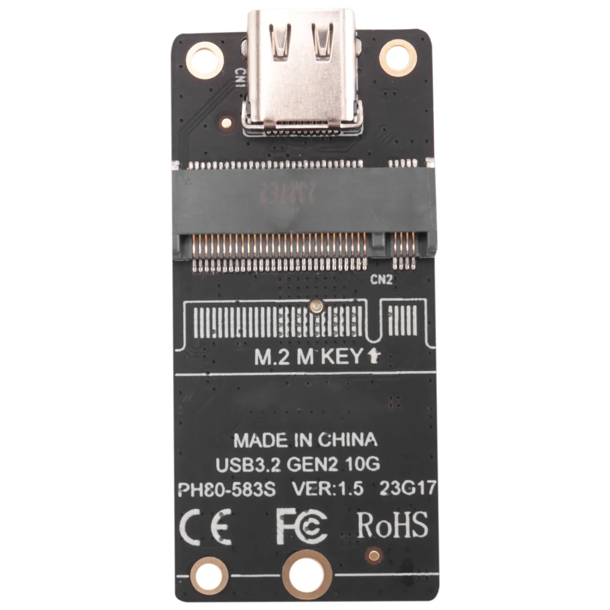 M.2 ถึง Type-C SSD อะแดปเตอร์ M2 NVME HDD Enclosure Interposer Board JMS583 ชิป 10Gbps สนับสนุน 2230 2242 2260 SSD