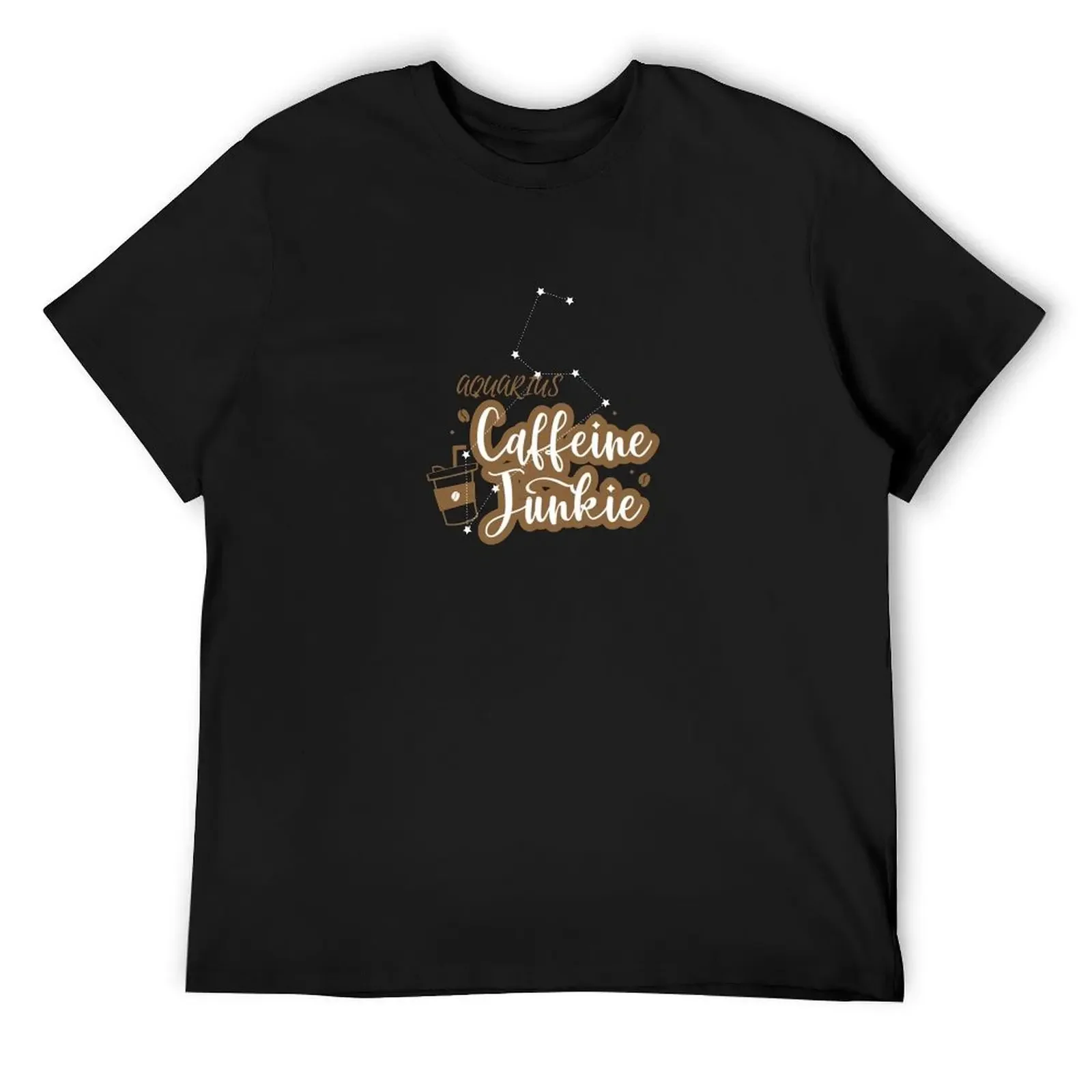 nothing stands between aquarius and coffee horoscope fun meme cute design T-Shirt