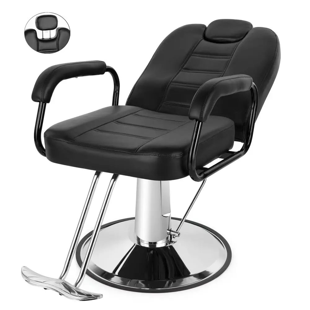 

Barbers Chairs, Heavy Duty Hydraulic Reclining Salon Chair Spa Furniture Reclining Extra Wider Seat Beauty Hair Salon Equipment