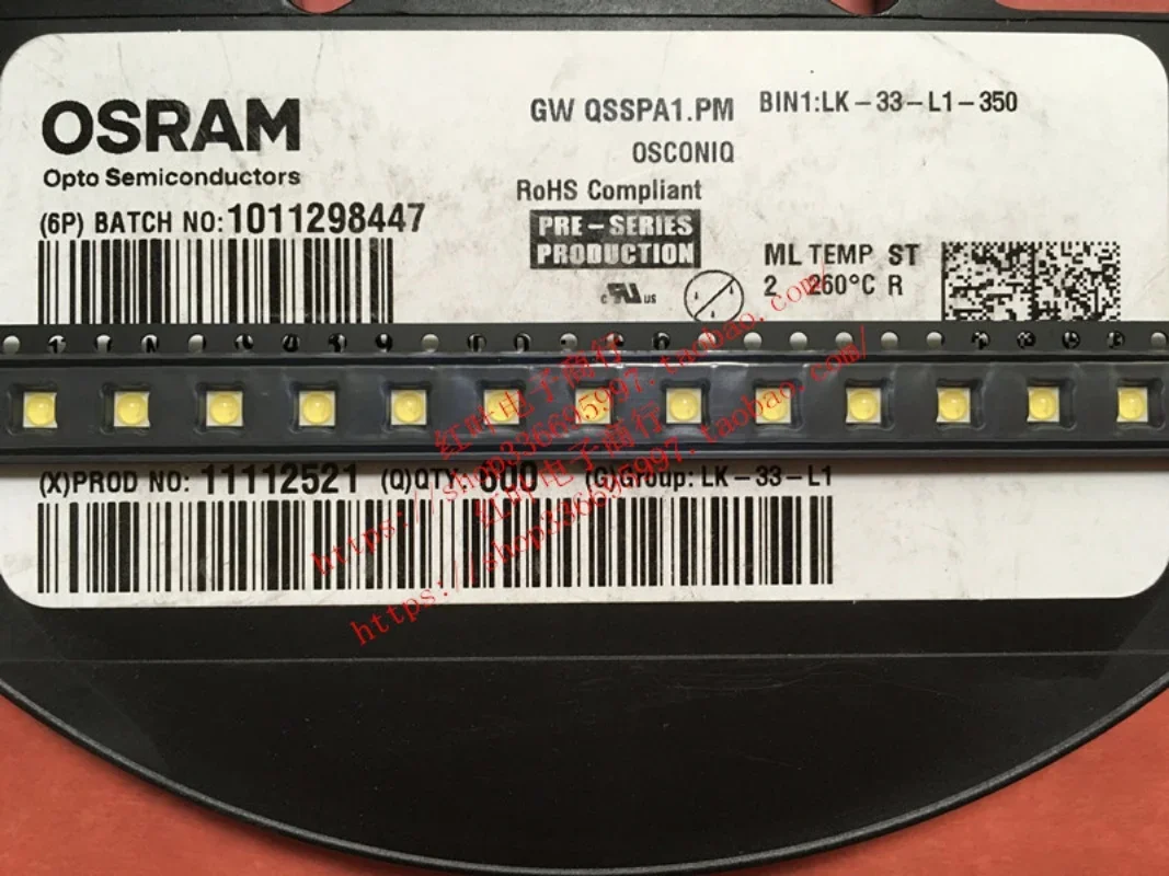 

10pcs/ GW QSSPA1.PM 3030 5000K white P7 lighting 3W high power LED lamp beads