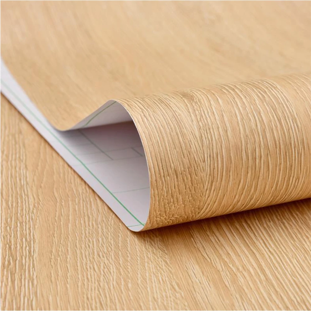 1pc Pvc Oil-proof Marble Wood Grain Stickers Self-adhesive Wallpaper for Kitchen Countertop Cabinet Desktop Cabinet Wall Sticker