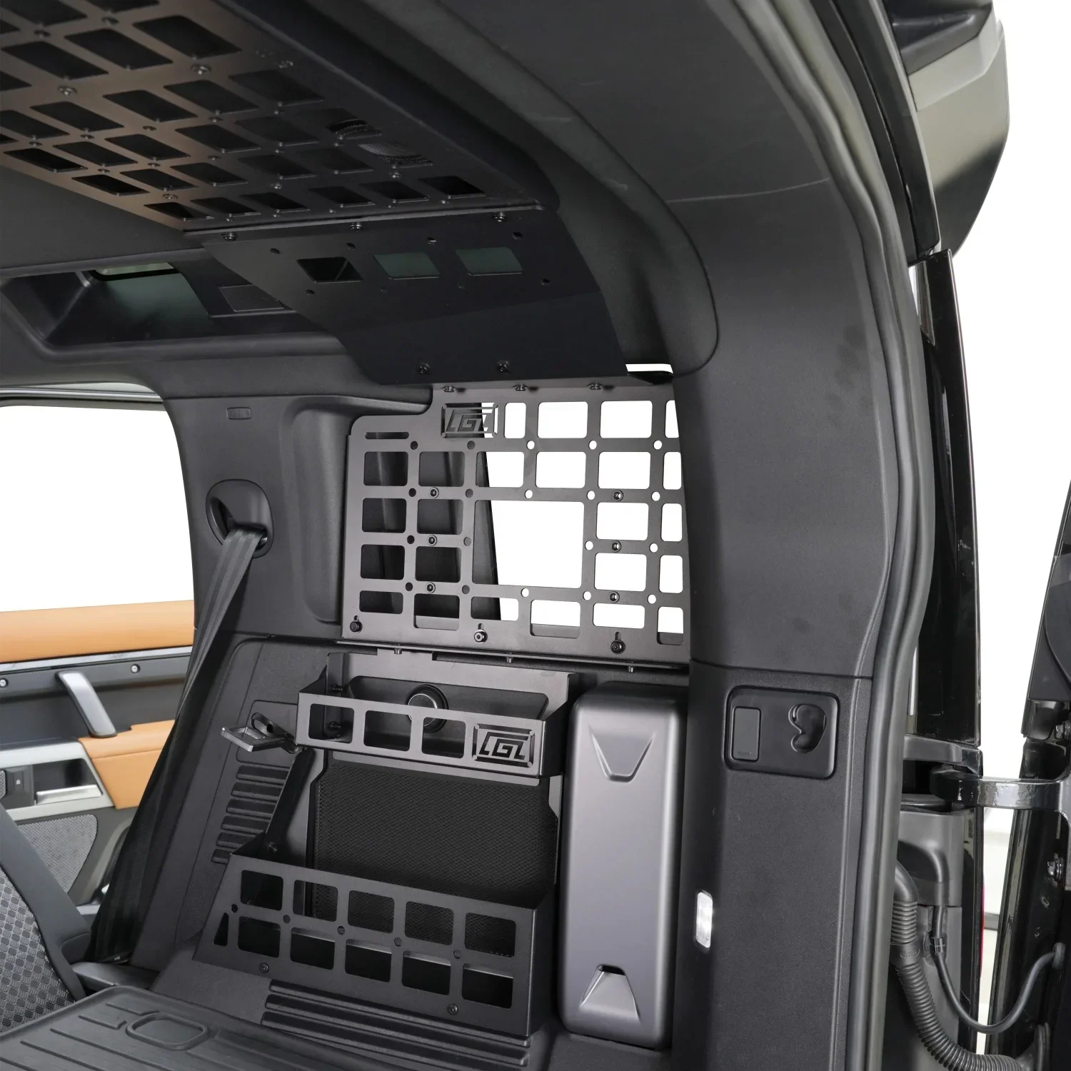 Rear Molle Panels For Land Rover Defender 110 2020-2025 Modular Storage Panel Shelf Trunk Boot Debris Rack Cargo Organizer