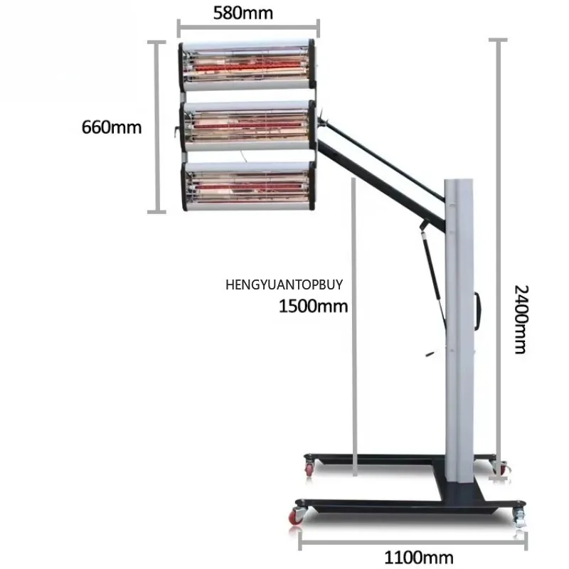 F3A Car Care Equipment Paint Curing Lamp  Paint Lamps Heating Lamp Car Care Equipment Baking Lamp
