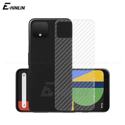 5pcs Back Cover Screen Protector For Google Pixel 8 7 7a 6 Pro 4a 4 3 3a XL 4XL 3XL 3aXL 3D Carbon Fiber Sticker Film Not Glass