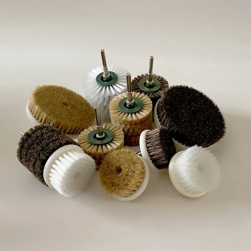 Cabeça De Escova De Limpeza De Cerdas De Porco Duro Elétrico, punho De Polimento Nano De Noz De Diamante De Roda