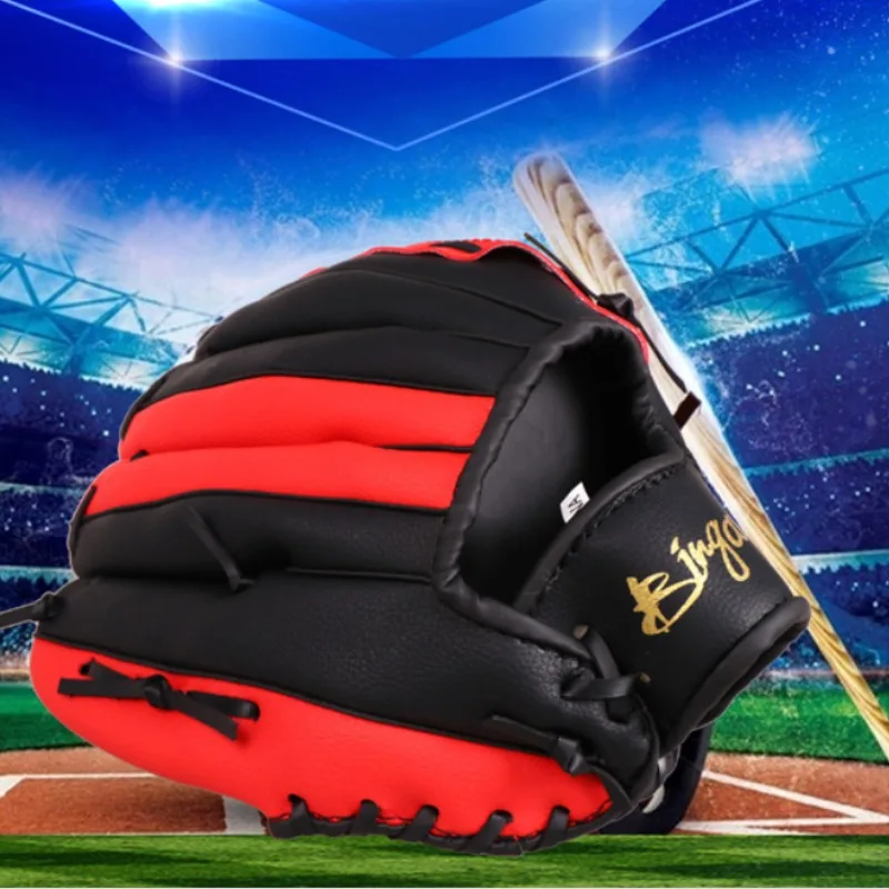 12.5 Inch Professional Baseball Gloves Adult Softball Training Accessory PU Shock Absorbing Wrist Protection Baseball Gloves