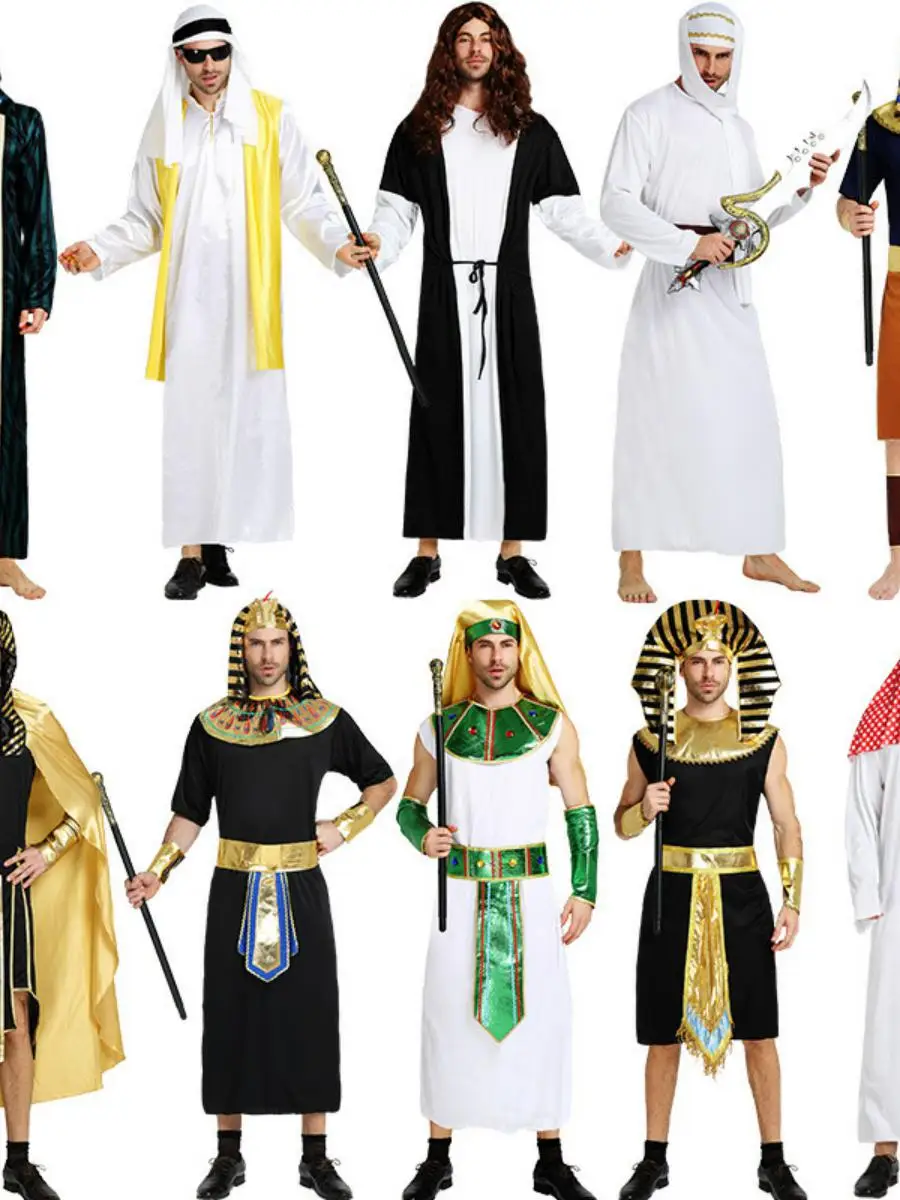 أزياء الهالوين العربية S Dubai رداء طويل سريع الأبعاد للرجال أزياء المسرح الوطني التقليدي للنساء...