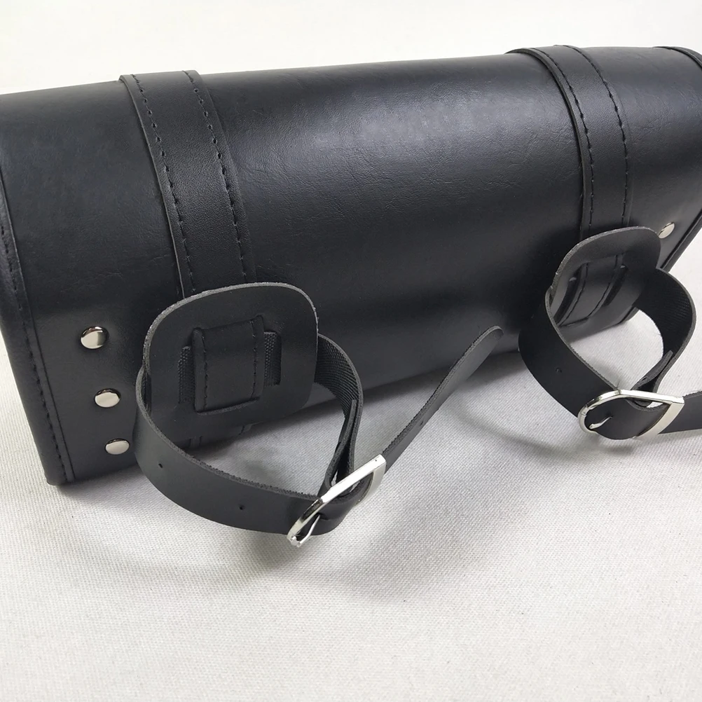 

1pc Motorcycle Fork Waterproof Pu Handlebar Saddlebag Front Rear Storage Bag For Motorcycles Large Capacity