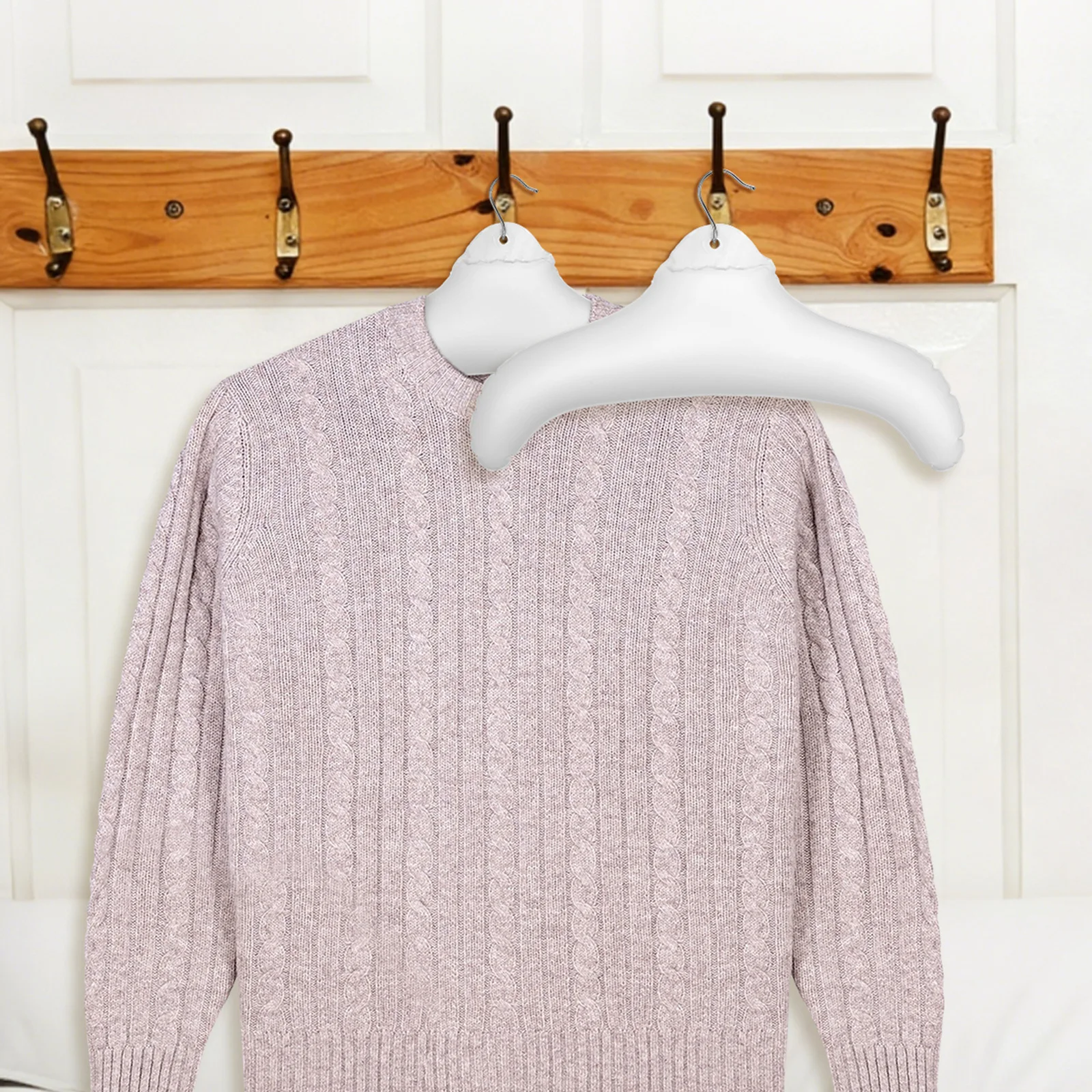 

5 Pcs Camping Hanger Foldable Clothes Folding Coat Hangers Travel Drying Device