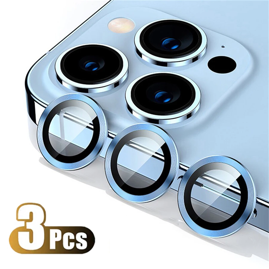 Originele Titanium Kleur Camera Protector Voor iPhone 16 Pro Max 15 14 13 12 Mini Pro Max Metalen Ring Gehard Glas lens Cover Cap