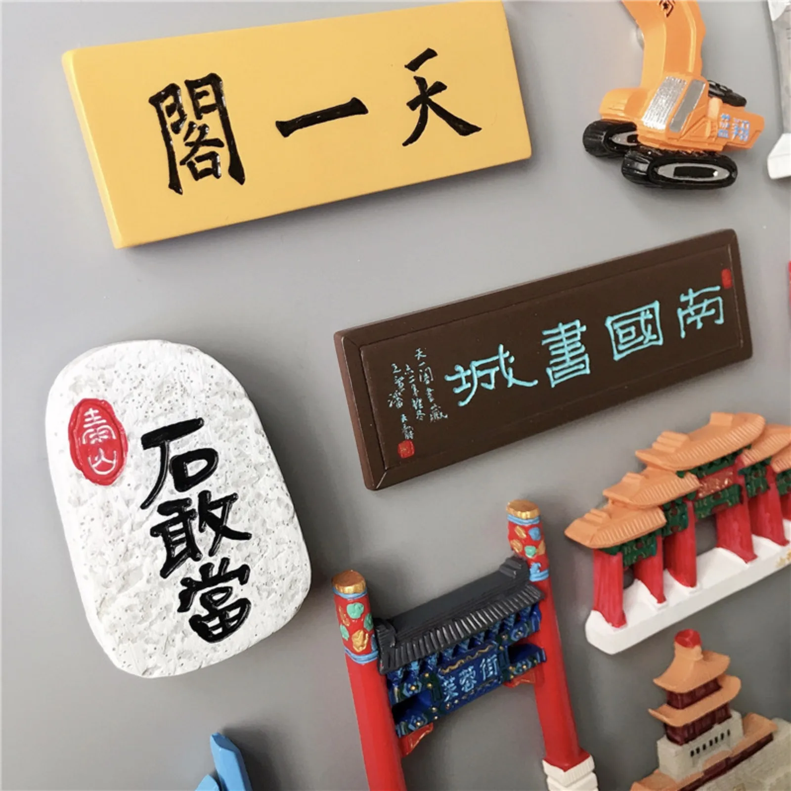 China Building Landmarks Refrigerator Magnets Home Decor Fridge Stickers Shandong Qingdao Jinan Taishan Ningbo Souvenir Gifts