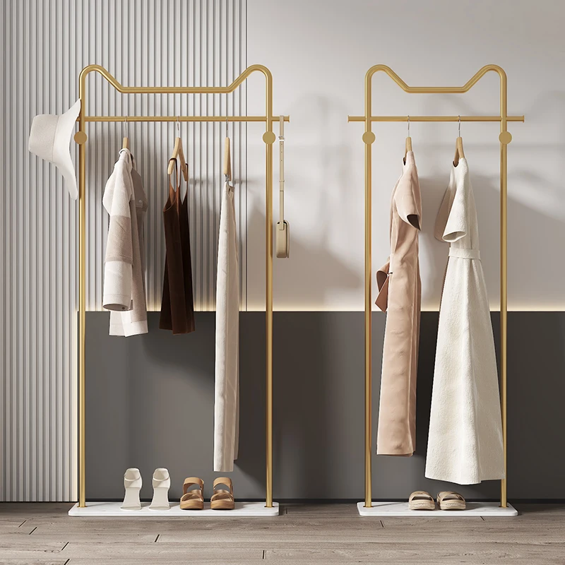 

Entrance Hall Standing Coat Rack Hanger Shelves Modern Clothes Rack House Accessories Percheros Pared Home Furniture TY20XP