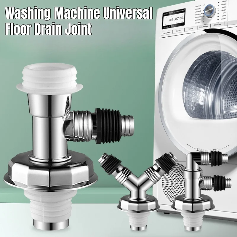 غسالة الطابق استنزاف مشترك مزدوج الغرض الأنابيب موصل المجاري المحملة غسالة صحون العالمي خرطوم محول المتاح فخ أداة #1