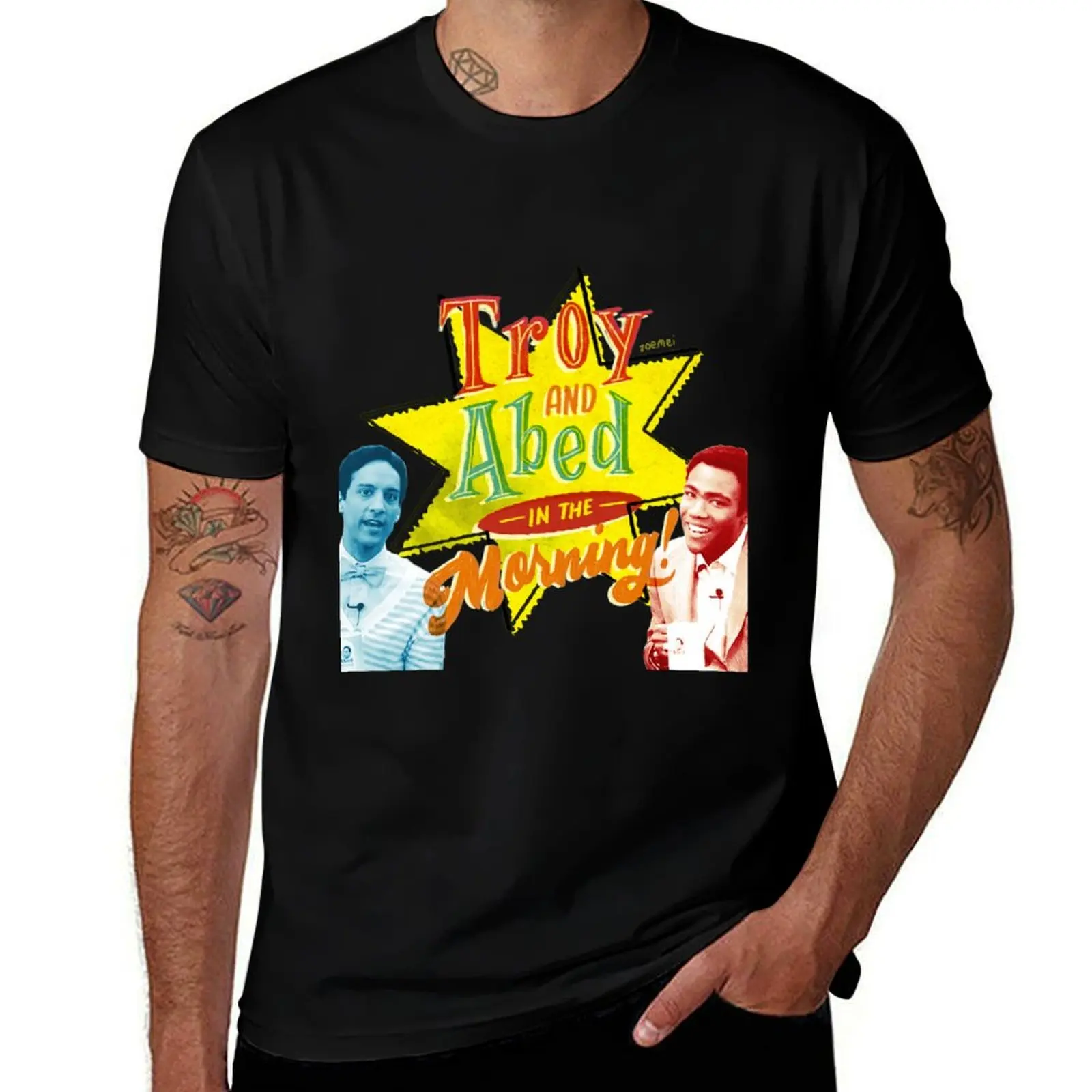 

Troy and Abed in the Morning! T-Shirt man graphic t shirt t shirts cotton 100% t shirts for man cotton soft T-Shirt