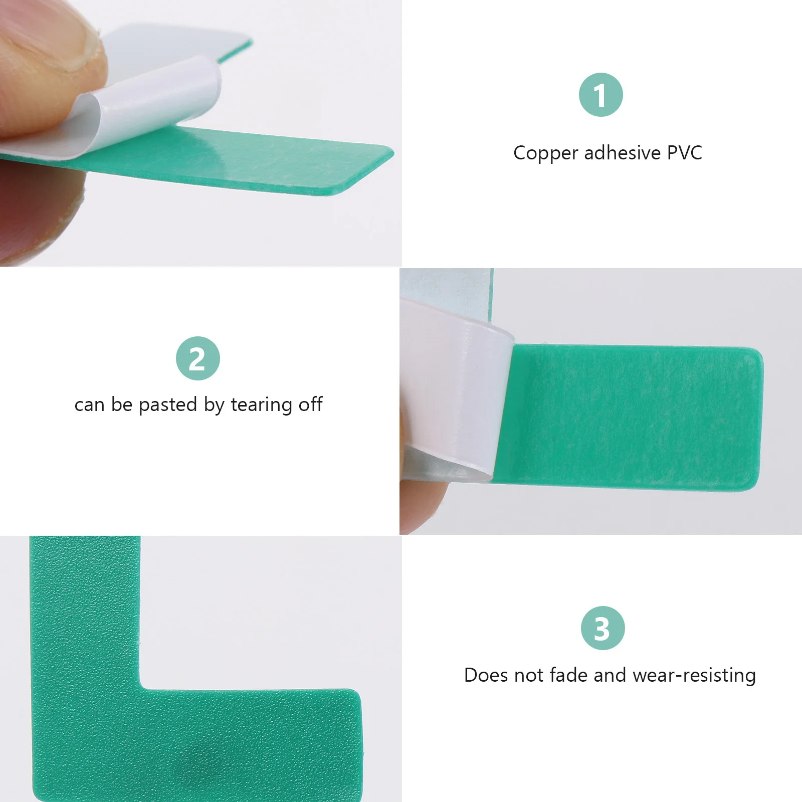 100 قطعة تحذير تحديد المواقع الشارات المسيل للدموع ملصقات أرضية مقاومة للتباعد الاجتماعي الممشى إدارة طابور داخلي #4