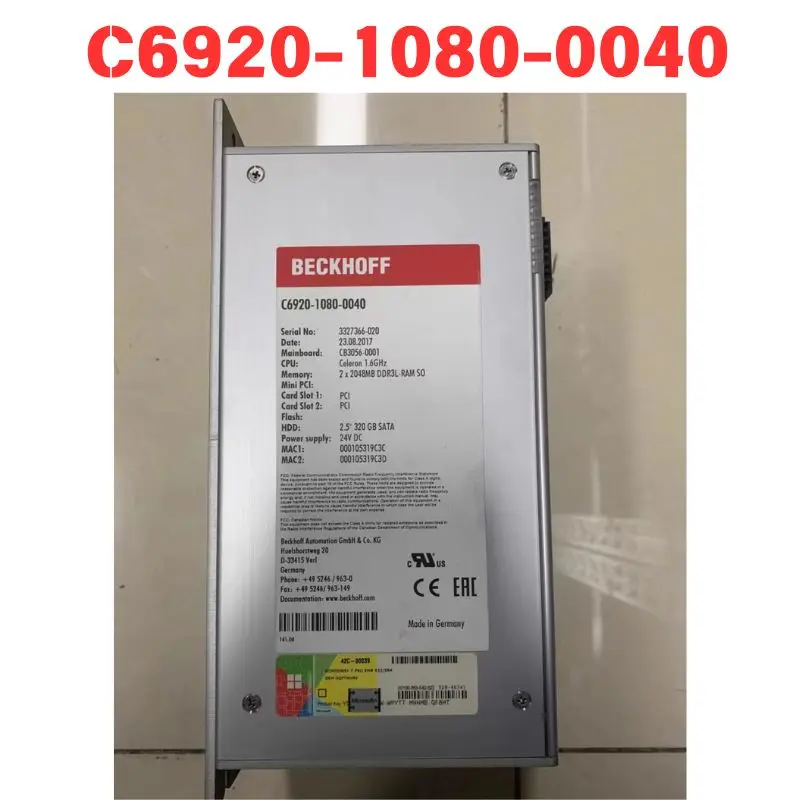 Used C6920-1080-0040 PLC controller Functional test OK Fast delivery