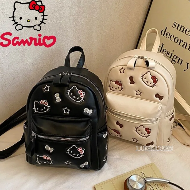 

Hello Kitty New Mini Backpack Luxury Brand Fashion Trend Women's Mini Backpack Cartoon Embroidery Casual Backpack High Quality