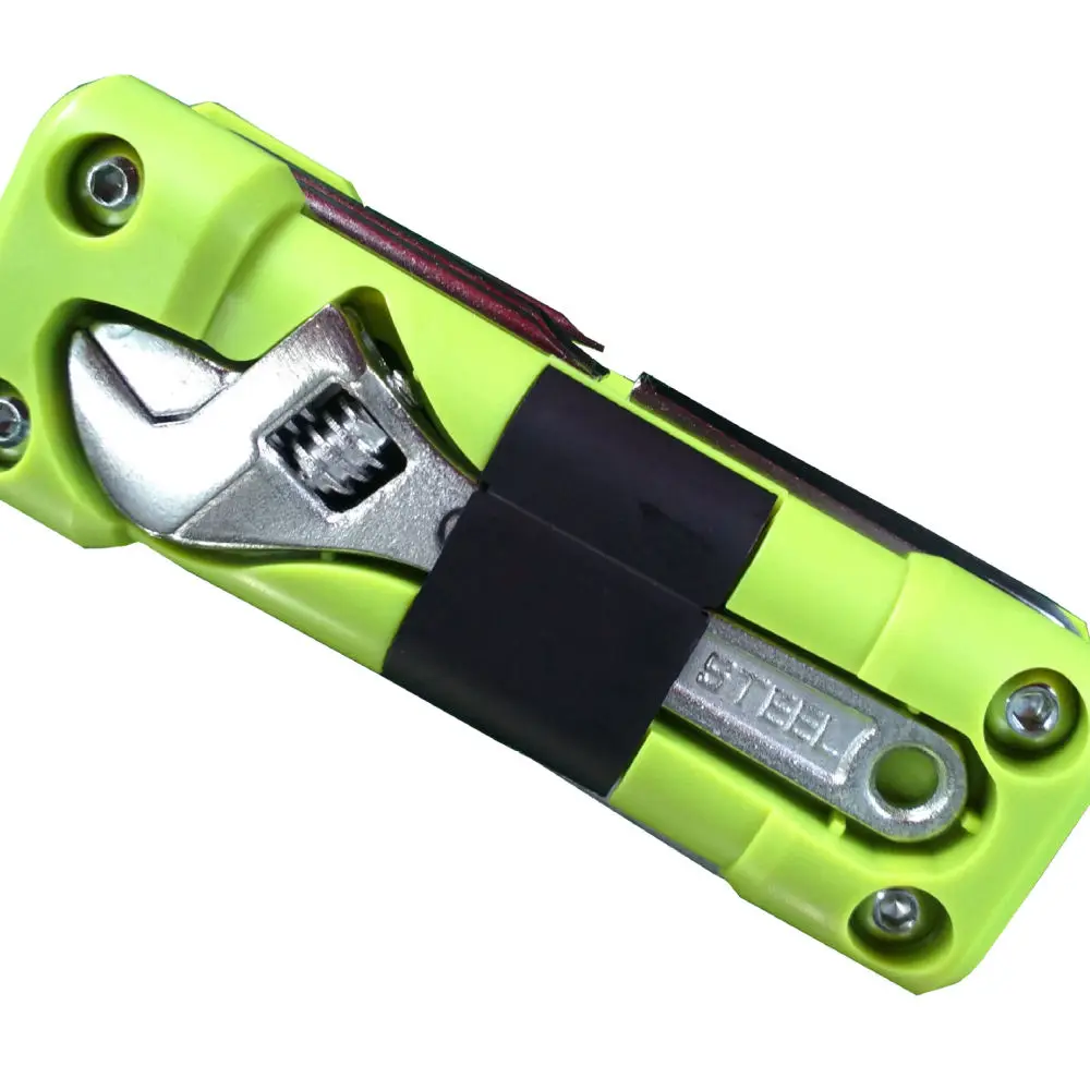 16 In 1 Multifunctional Repair Tool Kit Carbon Steel Foldable Bike Gear Portable Pocket Wrench For Outdoor Maintenance