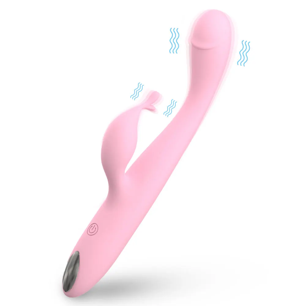 Vibrator Kelinci untuk Wanita Vibrator G-spot Perempuan Ukuran Jari Kecil Mainan Seks Stimulator Klitoris Puting Pemula Barang Dewasa