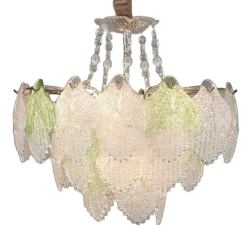 

French light luxury glass, living room hall dining room atmosphere, modern simple bedroom master bedroom high-end