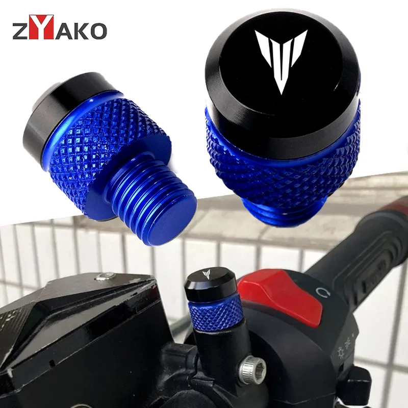 

For Yamaha MT09 MT07 MT 07 09 03 125 01 10 SP MT09 MT03 MT-07 MT0Motorcycle M10*1.25 Mirror Hole Plug Cover Screws Bolts MT-07