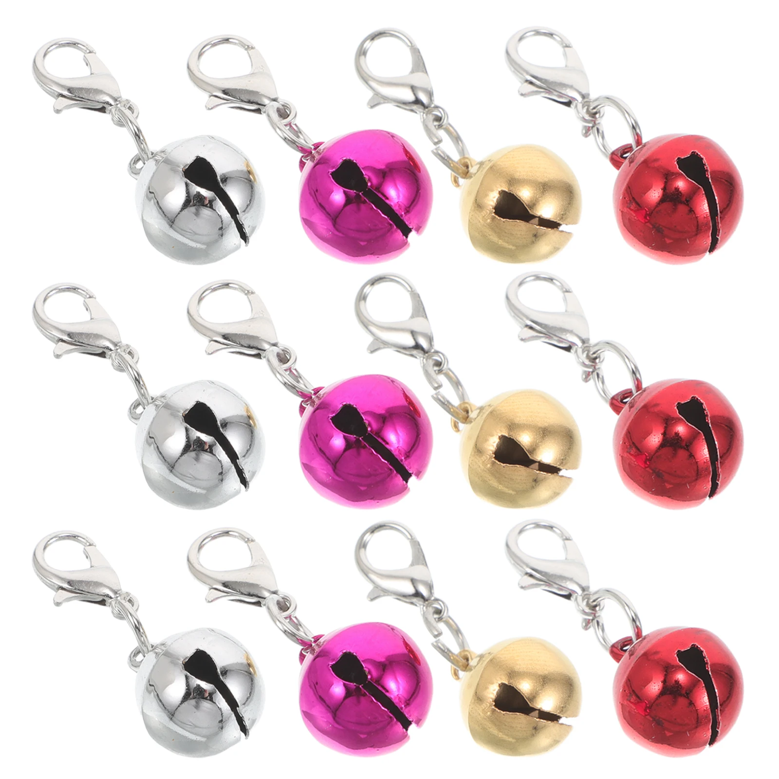 

20pcs Collar Bells Colorful Hanging Accessories for Dog Cat Collar Decoration Bells Cat Craft DIY Decorative Charms Fade