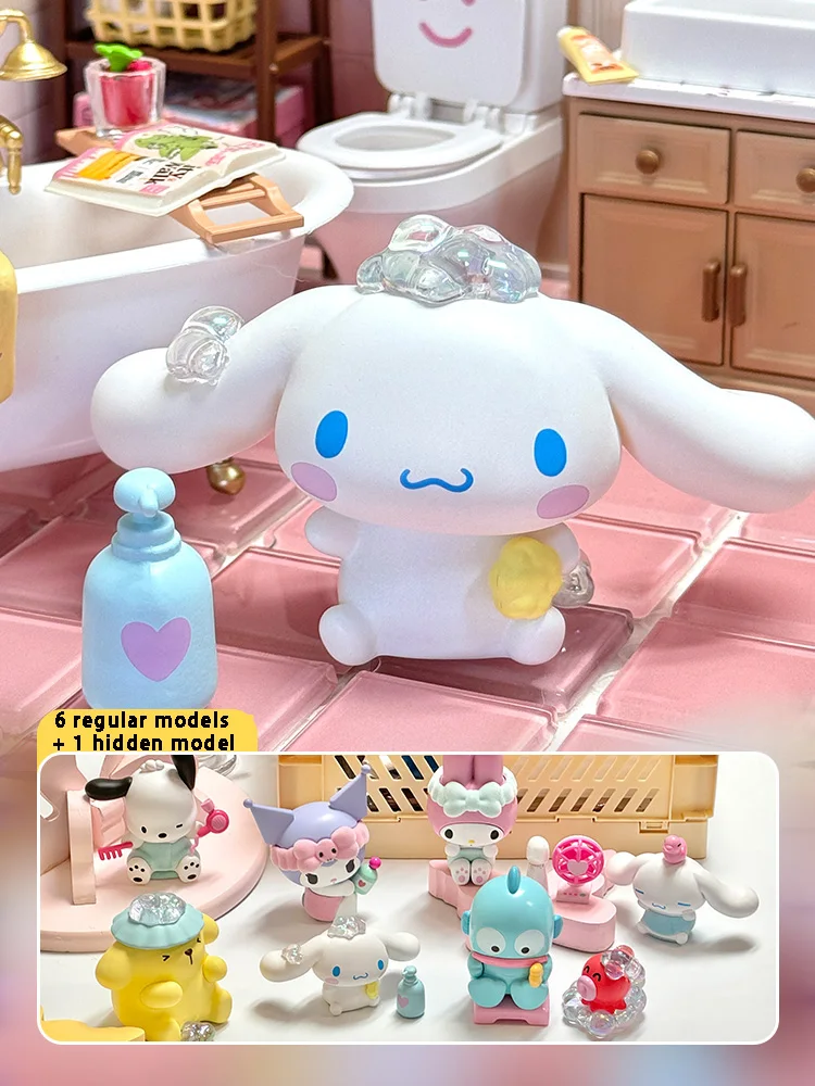 Miniso Sanrio Bad Zeit Blind Box Ornamente Gezeiten spielen handgemachte Desktop-Geschenk Mädchen ganze Box