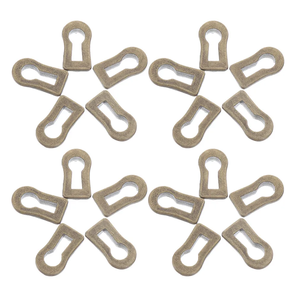 20Pcs Zinc Alloy Keyhole Frame Cover for Dresser Cabinet Door Furniture Hardware Decorative Escutcheon Vintage Protector Lock