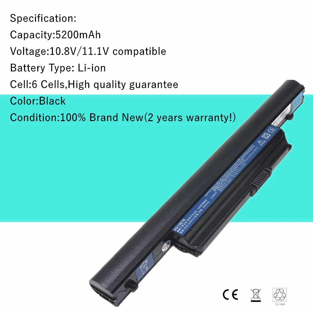 AS10B73 AS10B75 AS10E76 Аккумулятор для ноутбука AS10B51 для acer Aspire 5553 5553G 5625 5625G 5745 5745G Series