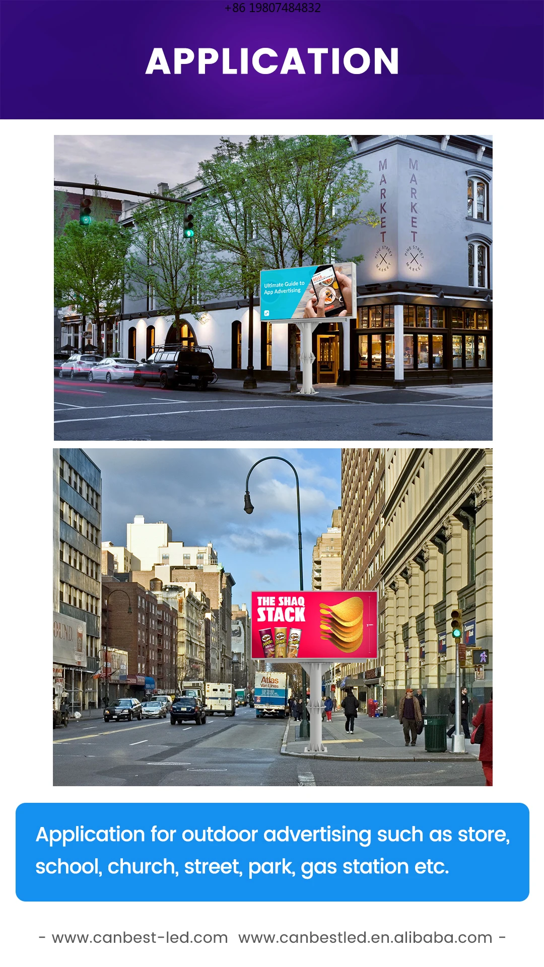 Led Screen Outdoor Waterproof 3X2 Signage Double Side 10 X 4 Feet Video System, Complete Advertising Commercial Display P6