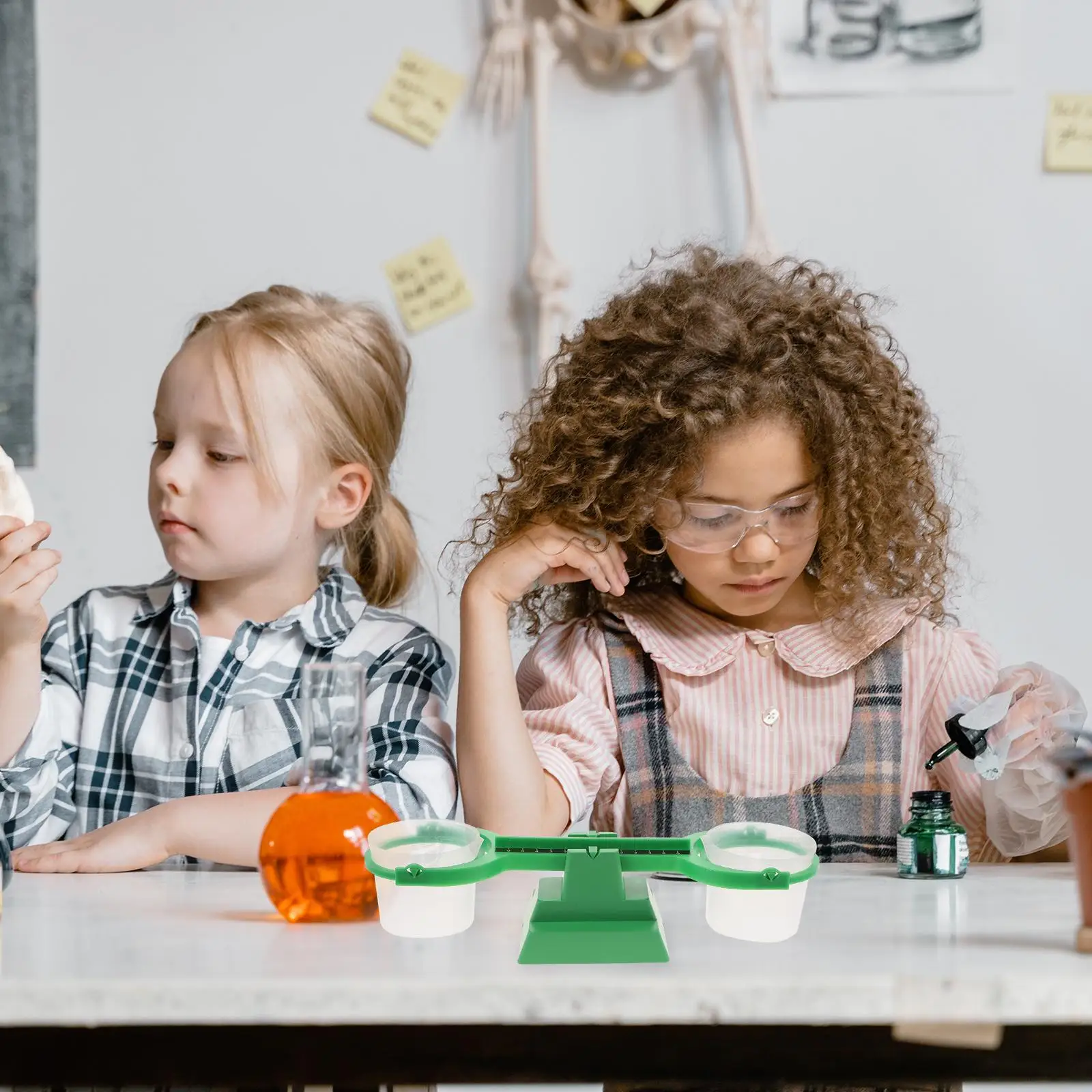 Mathematical Experimental Balance Scale Toys Kids Educational 200ml Tray 1 Readings Plastic Hands-on Training Mathematics Game