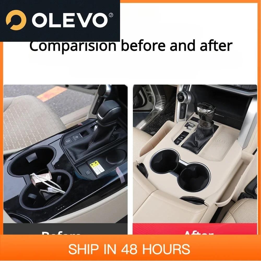 

New For Land Cruiser LC300 2022 2023 Center Console Gear Shift Silicone Pad with Storage Box Water Cup Holder Insets Pad Dust Co